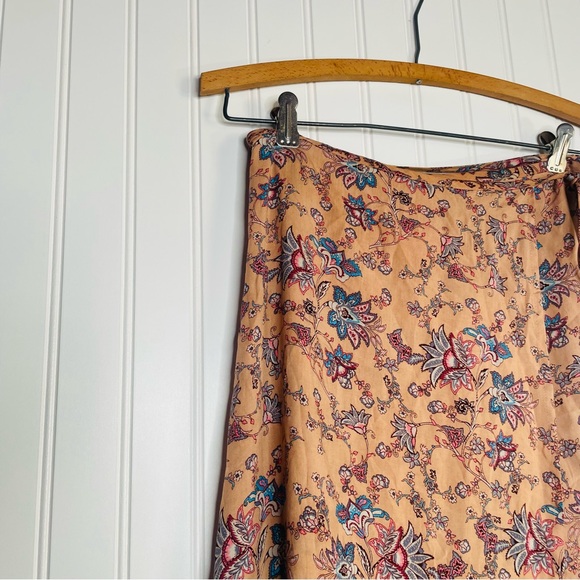 Aakaa Paisley Boho Wrap Skirt Crop Top Set - Picture 7 of 10